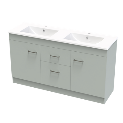 Cashmere Classic 1500mm Double Bowl Floor Vanity