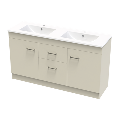 Cashmere Classic 1500mm Double Bowl Floor Vanity