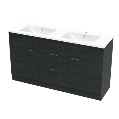 Cashmere Classic 1500mm Double Bowl Floor Vanity