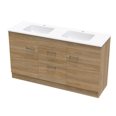 Classic Grove 1500 Double Bowl Floor Vanity