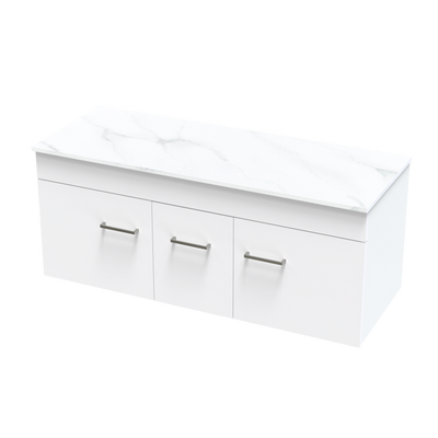 Classic Pro Arctic 1200 Double Bowl Wall Vanity