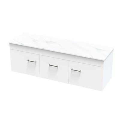 Classic Pro Arctic 1500 Double Bowl Wall Vanity