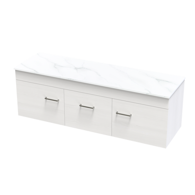 Classic Pro Arctic 1500 Double Bowl Wall Vanity