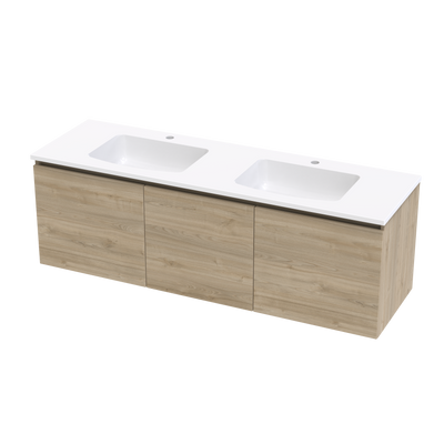 Pinnacle Grove 1500 Double Bowl Classic Wall Vanity