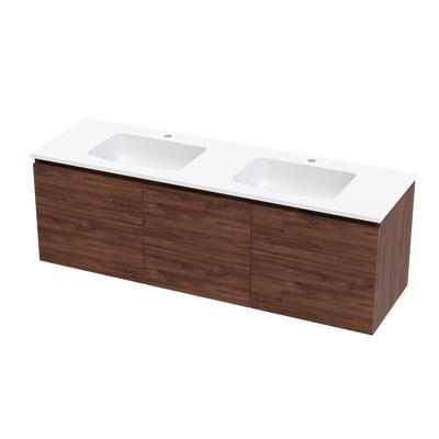 Pinnacle Grove 1500 Double Bowl Classic Wall Vanity