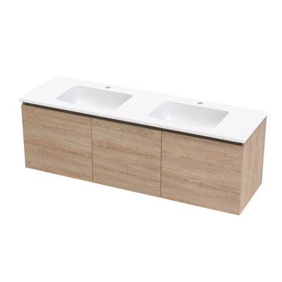 Pinnacle Grove 1500 Double Bowl Classic Wall Vanity