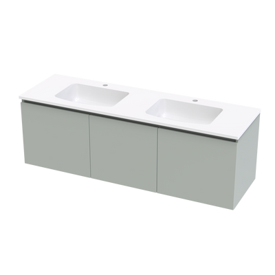 Pinnacle Grove 1500 Double Bowl Classic Wall Vanity