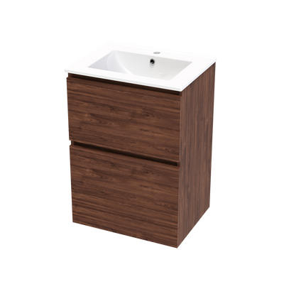 Pinnacle Double Drawer 600mm Floor Vanity