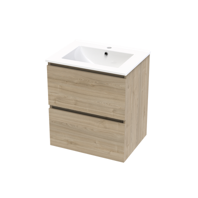 Pinnacle Double Drawer 600mm Wall Hung Vanity