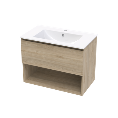 Pinnacle Valley 800 Drawer Open Shelf Wall Vanity