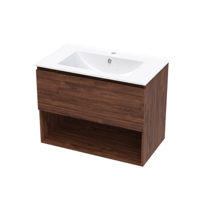 Pinnacle Valley 800 Drawer Open Shelf Wall Vanity