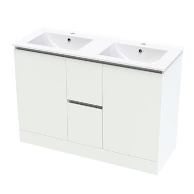 Pinnacle Valley 1200 Double Bowl Classic Floor Vanity