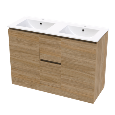 Pinnacle Valley 1200 Double Bowl Classic Floor Vanity