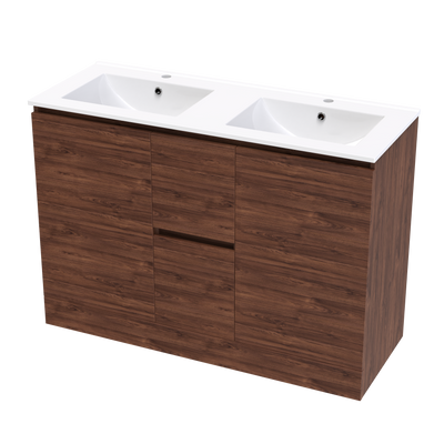 Pinnacle Valley 1200 Double Bowl Classic Floor Vanity