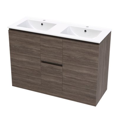 Pinnacle Valley 1200 Double Bowl Classic Floor Vanity