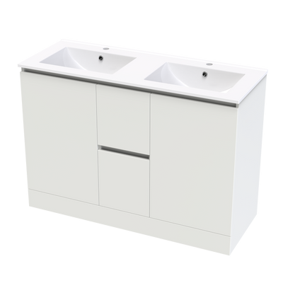 Pinnacle Valley 1200 Double Bowl Classic Floor Vanity