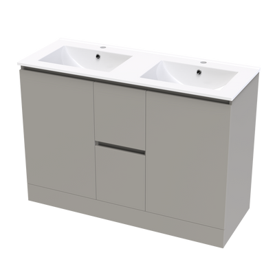 Pinnacle Valley 1200 Double Bowl Classic Floor Vanity