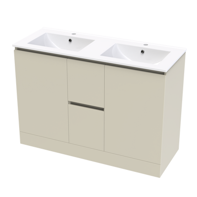 Pinnacle Valley 1200 Double Bowl Classic Floor Vanity