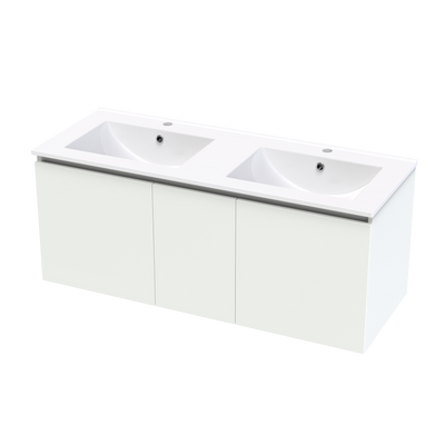Pinnacle Valley 1200 Double Bowl Classic Wall Vanity
