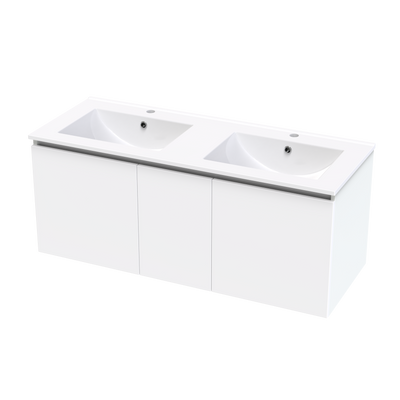Pinnacle Valley 1200 Double Bowl Classic Wall Vanity