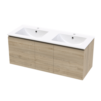 Pinnacle Valley 1200 Double Bowl Classic Wall Vanity