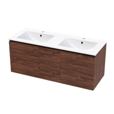 Pinnacle Valley 1200 Double Bowl Classic Wall Vanity