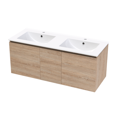 Pinnacle Valley 1200 Double Bowl Classic Wall Vanity