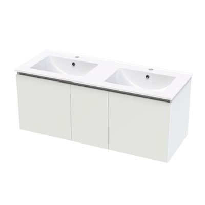 Pinnacle Valley 1200 Double Bowl Classic Wall Vanity