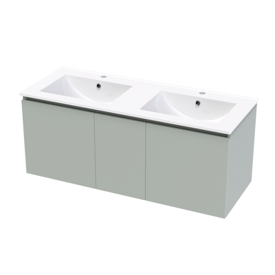 Pinnacle Valley 1200 Double Bowl Classic Wall Vanity