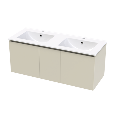 Pinnacle Valley 1200 Double Bowl Classic Wall Vanity