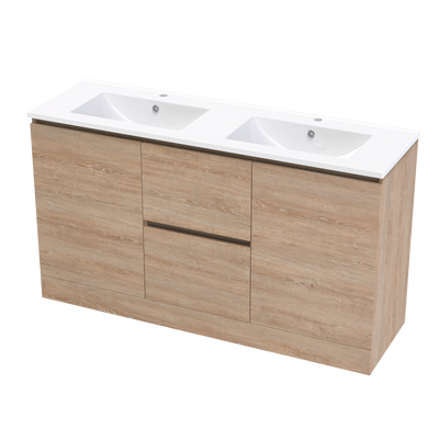 Pinnacle Valley 1500 Double Bowl Classic Floor Vanity