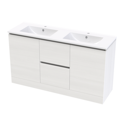 Pinnacle Valley 1500 Double Bowl Classic Floor Vanity