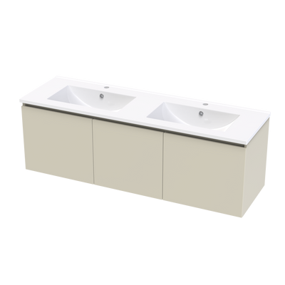 Pinnacle Valley 1500 Double Bowl Classic Wall Vanity