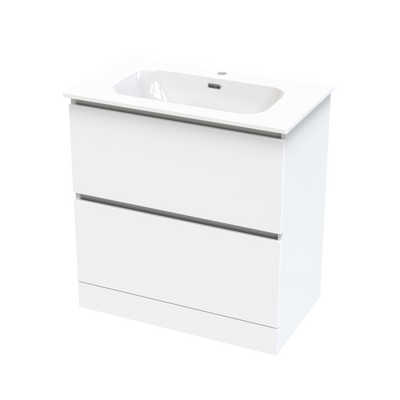 Pinnacle Aura 800 Double Drawer Floor Vanity