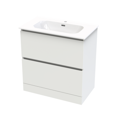 Pinnacle Aura 800 Double Drawer Floor Vanity