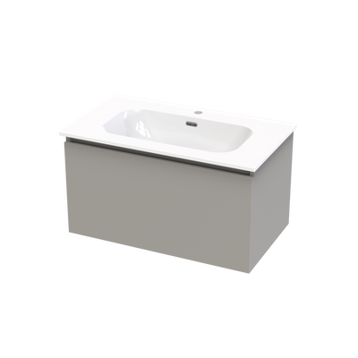 Pinnacle Aura 800 Single Drawer Wall Vanity