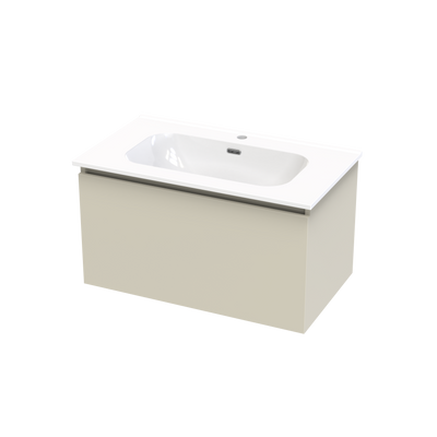 Pinnacle Aura 800 Single Drawer Wall Vanity