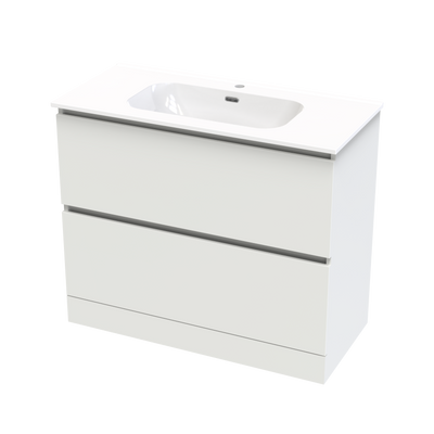 Pinnacle Aura 1000 Double Drawer Floor Vanity