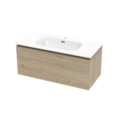 Pinnacle Aura 1000 Single Drawer Wall Vanity