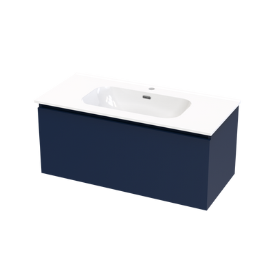 Pinnacle Aura 1000 Single Drawer Wall Vanity