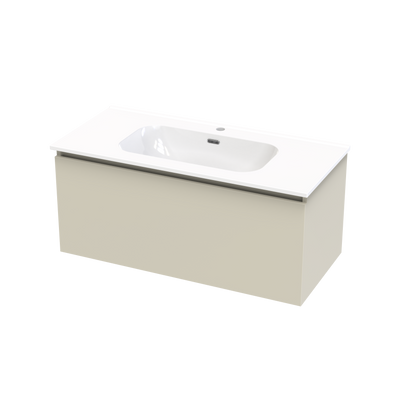 Pinnacle Aura 1000 Single Drawer Wall Vanity