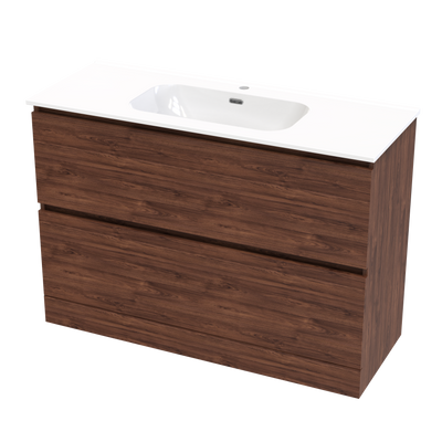 Pinnacle Aura 1200 Double Drawer Floor Vanity
