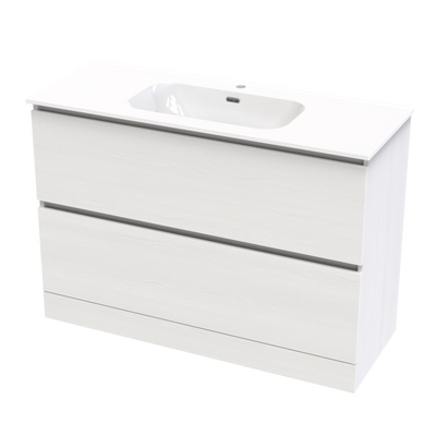 Pinnacle Aura 1200 Double Drawer Floor Vanity