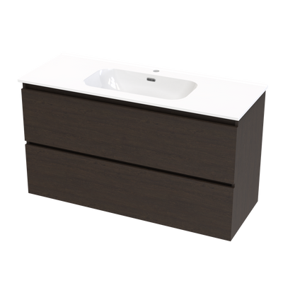 Pinnacle Aura 1200 Double Drawer Wall Vanity