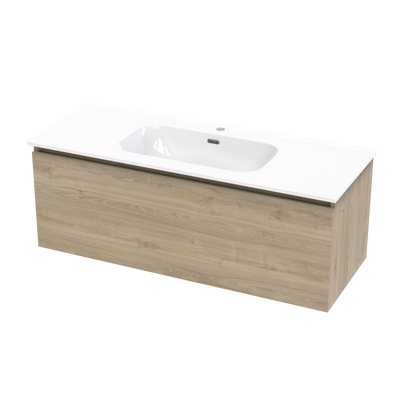 Pinnacle Aura 1200 Single Drawer Wall Vanity