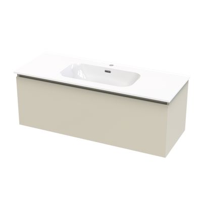 Pinnacle Aura 1200 Single Drawer Wall Vanity