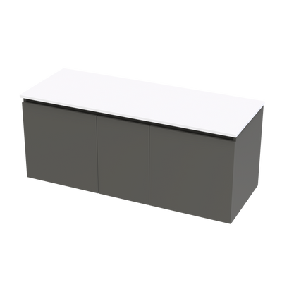 Pinnacle Pro Arctic 1200 Double Bowl Classic Wall Vanity