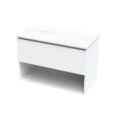 Pinnacle Pro Arctic 900 Drawer Open Wall Vanity