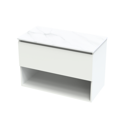 Pinnacle Pro Arctic 900 Drawer Open Wall Vanity