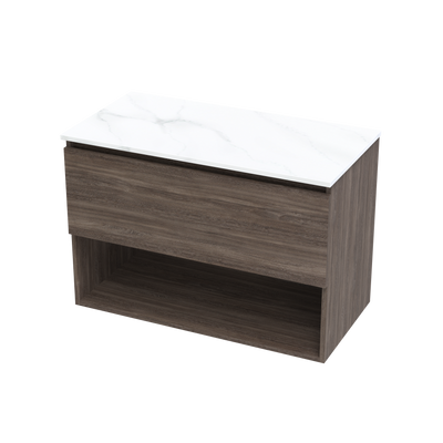 Pinnacle Pro Arctic 900 Drawer Open Wall Vanity